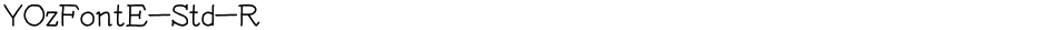 YOzFontE-Std-RDemo