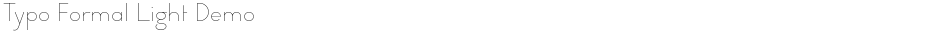 Typo Formal Light DemoDemo