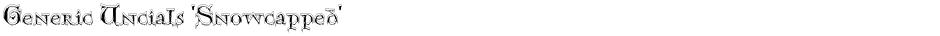 Generic Uncials 'Snowcapped'Demo