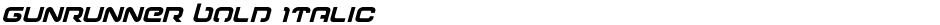 Gunrunner Bold ItalicDemo