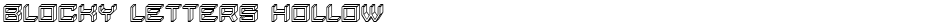Blocky Letters HollowDemo