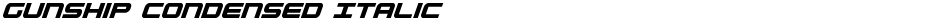 Gunship Condensed ItalicDemo
