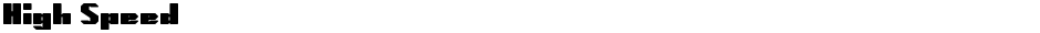High SpeedDemo
