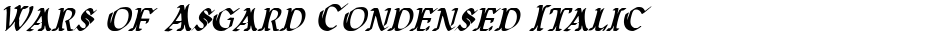 Wars of Asgard Condensed ItalicDemo