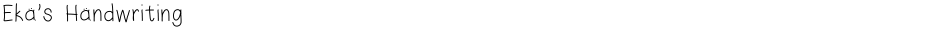 Eka's HandwritingDemo