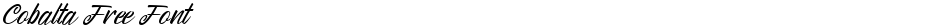 Cobalta Free FontDemo
