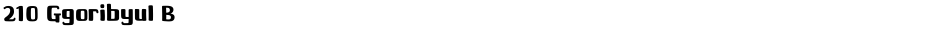210 Ggoribyul BDemo