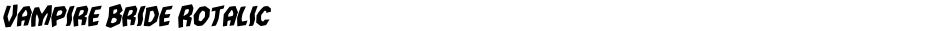 Vampire Bride RotalicDemo