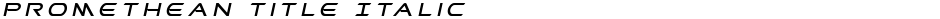 Promethean Title ItalicDemo
