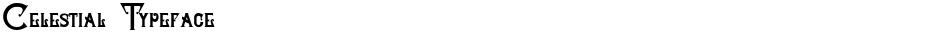 Celestial TypefaceDemo