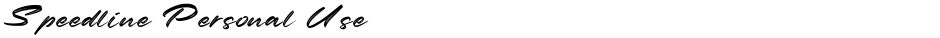 Speedline Personal UseDemo