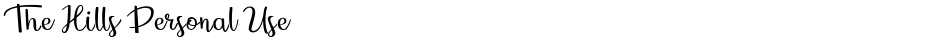 The Hills Personal UseDemo