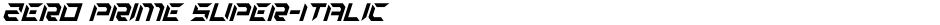 Zero Prime Super-ItalicDemo