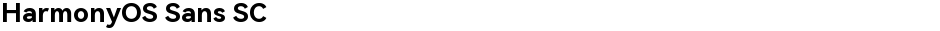 HarmonyOS Sans SCDemo