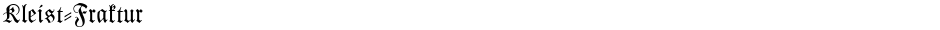 Kleist-FrakturDemo