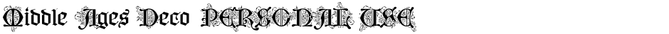 Middle Ages Deco PERSONAL USEDemo