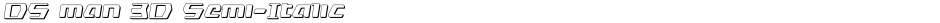 DS man 3D Semi-ItalicDemo