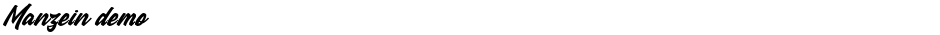 Manzein demoDemo