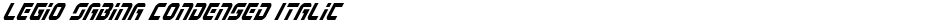 Legio Sabina Condensed ItalicDemo