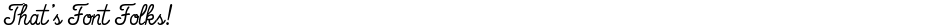 That's Font Folks!Demo