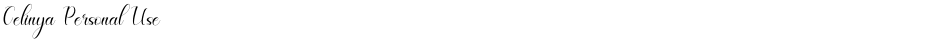 Celinya Personal UseDemo