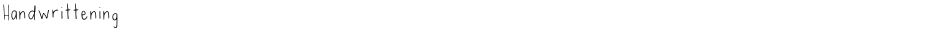 HandwritteningDemo