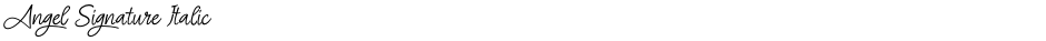 Angel Signature ItalicDemo