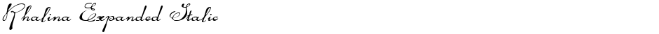 Rhalina Expanded ItalicDemo