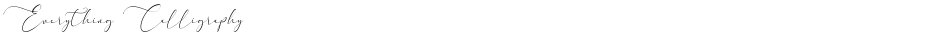 Everything CalligraphyDemo