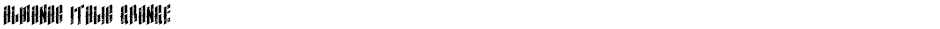 almanac italic grungeDemo