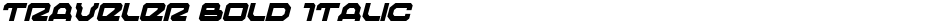 Traveler Bold ItalicDemo