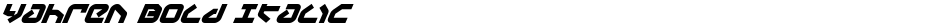 Yahren Bold ItalicDemo