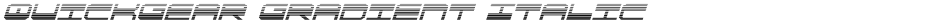 QuickGear Gradient ItalicDemo