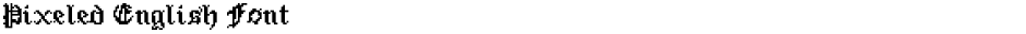 Pixeled English FontDemo