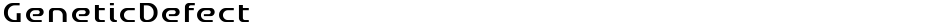 GeneticDefectDemo