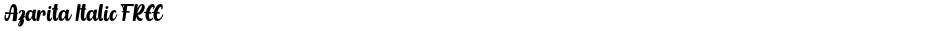 Azarita Italic FREEDemo