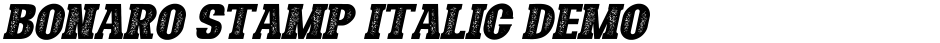 Bonaro Stamp Italic DemoDemo
