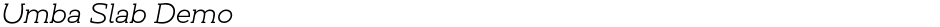 Umba Slab DemoDemo