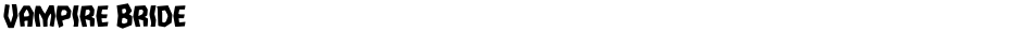 Vampire BrideDemo