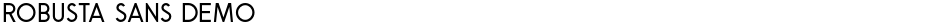 Robusta Sans DemoDemo