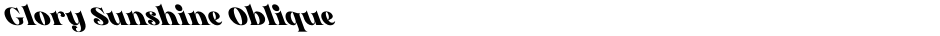 Glory Sunshine ObliqueDemo