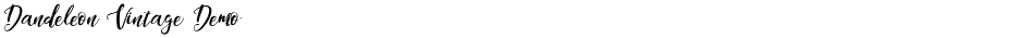 Dandeleon Vintage DemoDemo