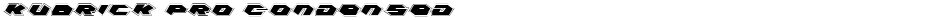 Kubrick Pro CondensedDemo