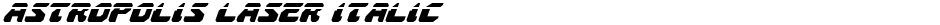 Astropolis Laser ItalicDemo