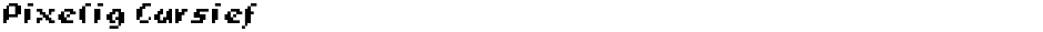 Pixelig CursiefDemo