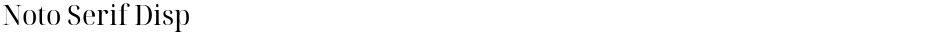 Noto Serif DispDemo
