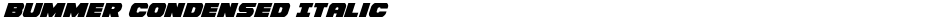 Bummer Condensed ItalicDemo