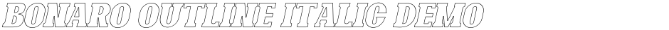 Bonaro Outline Italic DemoDemo