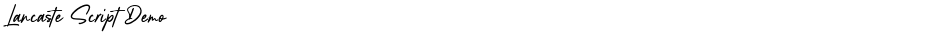 Lancaste Script DemoDemo