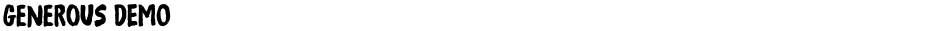 Generous DEMODemo